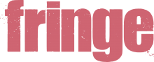 The word 'fringe' in pink (Edinburgh Festival Fringe logo)